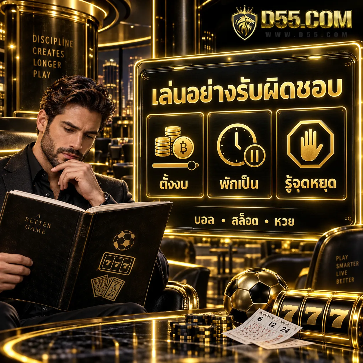 คู่มือเล่นอย่างรับผิดชอบสำหรับผู้เล่นบอล สล็อต หวย: ตั้งงบ พักเป็น และรู้จุดหยุด