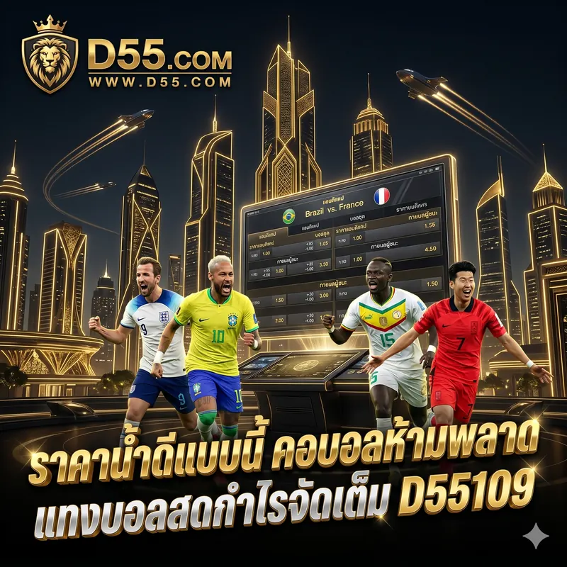ราคาน้ำดีแบบนี้ คอบอลห้ามพลาด แทงบอลสดกำไรจัดเต็ม D55109